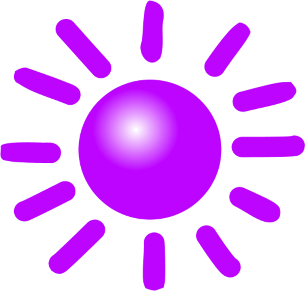 Sun Symbol Weather Clipart - Purple Sun Clip Art - Free Transparent PNG Clipart Images Download. - Sun Transparent PNG Free Download