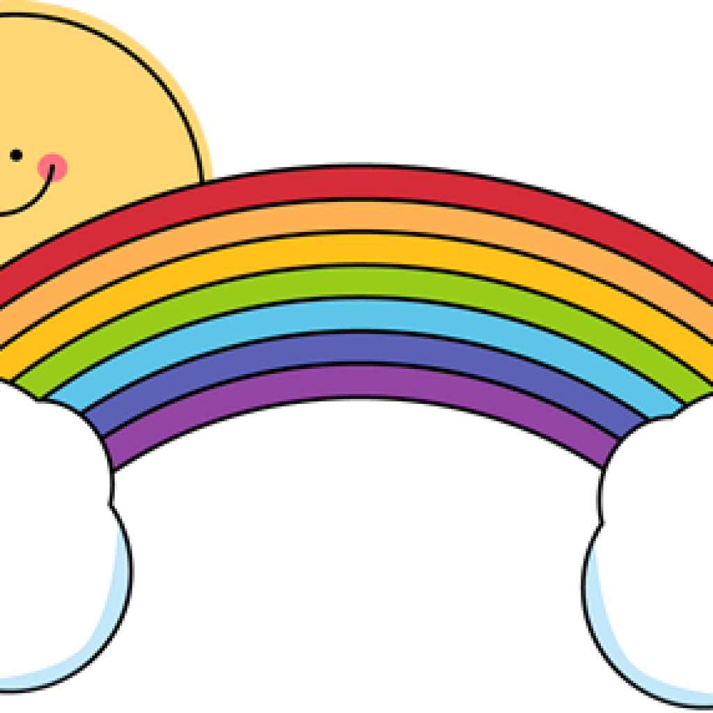 Rainbow Clipart Free Rainbow Clip Art Rainbow Images - Cartoon Sun And Rainbow Png - Free Transparent PNG Clipart Images Download. - Sun Transparent PNG Free Download