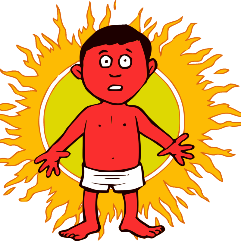 You Lie Out In The Sun Hoping To Get A Golden Tan But - Sun Burns Clipart - Free Transparent PNG Clipart Images Download. - Sun Transparent PNG Free Download