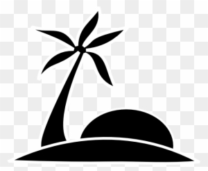 Black And White Sun Clipart - Beach Silhouette Clip Art - Free Transparent PNG Clipart Images Download. - Sun Transparent PNG Free Download