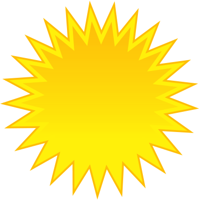 Sunny Weather Clip Art - Cartoon Sun With Black Background - Free Transparent PNG Clipart Images Download. - Sun Transparent PNG Free Download