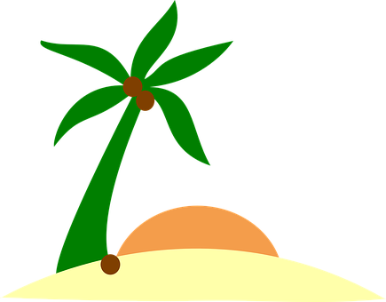 Sand Beach Island Palm Sun Tree Holiday Su - Palm Tree Island Png - Free Transparent PNG Clipart Images Download. - Sun Transparent PNG Free Download