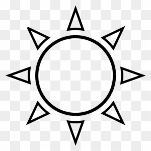 Sun Outline - Black And White Sunshine - Free Transparent PNG Clipart Images Download. - Sun Transparent PNG Free Download