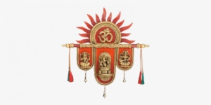 Devotional Laxmi Ganesha And Saraswati Wall Art With - Emblem Transparent PNG - 540x270 - Free Download on - Sun Transparent PNG Free Download