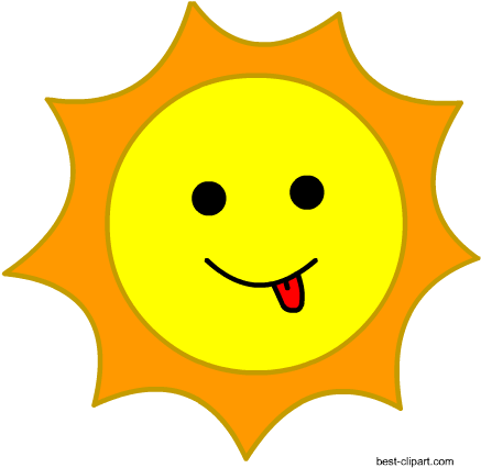 Naughty Sun Sticking Tongue Out Clipart - Clip Art - Free Transparent PNG Clipart Images Download. - Sun Transparent PNG Free Download