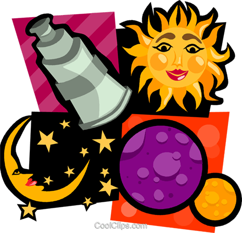 Astrology Sun, Moon, Stars, Telescope Royalty Free - My Journey With The Sun Rising - Free Transparent PNG Clipart Images Download. - Sun Transparent PNG Free Download