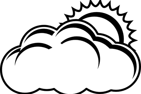 Clip Free Download Black And White Sunshine Clipart - Partly Cloudy Clipart Black And White - Free Transparent PNG Clipart Images Download. - Sun Transparent PNG Free Download