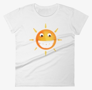 Smiling Sun White Color Shirt - T-shirt Transparent PNG - 600x600 - Free Download on - Sun Transparent PNG Free Download