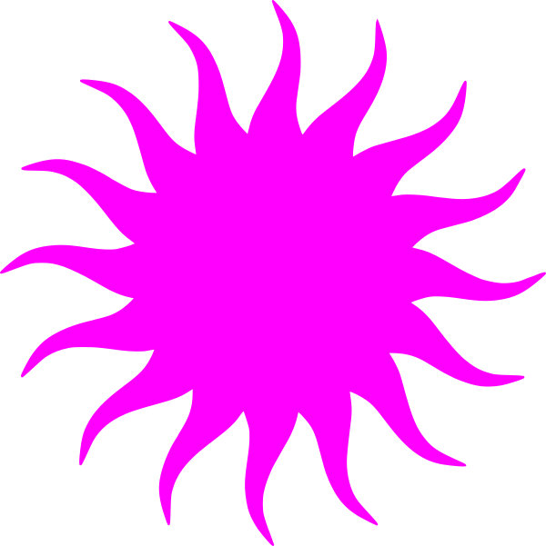 Hot Pink Sun Clip Art At Clker - Apollo Greek God Iphone - Free Transparent PNG Clipart Images Download. - Sun Transparent PNG Free Download