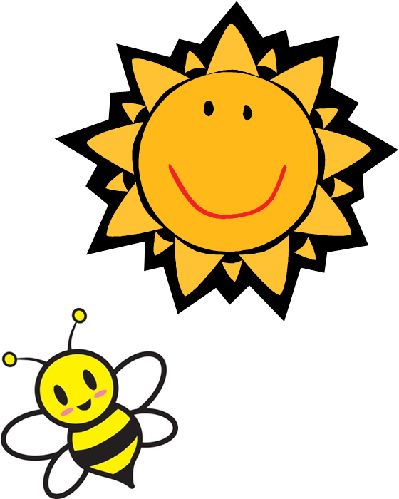 Bee Sunburned His Knee Sun Clip Art, Summer Coloring - Open Meeting Law - Free Transparent PNG Clipart Images Download. - Sun Transparent PNG Free Download