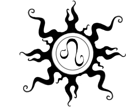 Zodiac Tattoos Png Image - Leo Sun Sign Tattoo - Free Transparent PNG Clipart Images Download. - Sun Transparent PNG Free Download