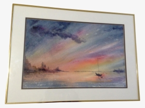 The Sun Has Just Set And The Colors Of The Transition - Watercolor Painting Transparent PNG - 1795x1795 - Free Download on - Sun Transparent PNG Free Download