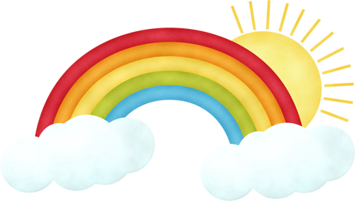 Rainbow With Sun Clipart, Arco Iris, Sol, Álbum - Rainbow With Sun Clipart, Arco Iris, Sol, Álbum - Free Transparent PNG Clipart Images Download. - Sun Transparent PNG Free Download