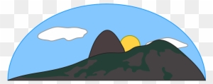 Mountain Sun Sky Clip Art - Mountain And Sea Clipart - Free Transparent PNG Clipart Images Download. - Sun Transparent PNG Free Download