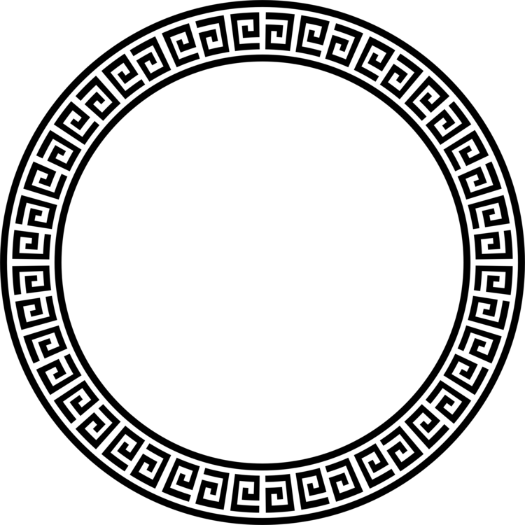 Sun Clipart Clipart Greek - Greek Key Circle Border - Free Transparent PNG Clipart Images Download. - Sun Transparent PNG Free Download