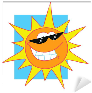 Grinning Sun Wearing Shades, Shining In A Blue Sky - Sun Clipart - Free Transparent PNG Clipart Images Download. - Sun Transparent PNG Free Download
