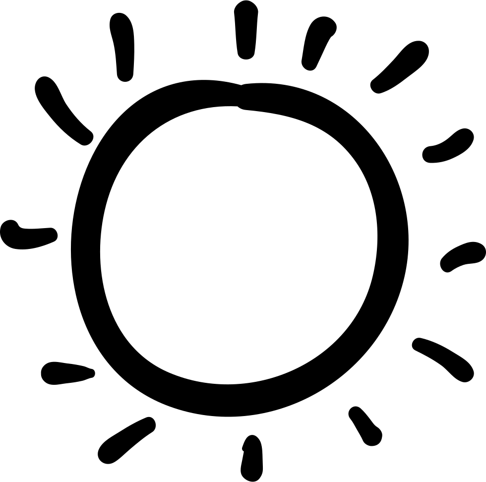 Clipart Hand Drawn Sun Outline - Good Morning Beautiful Clipart - Free Transparent PNG Clipart Images Download. - Sun Transparent PNG Free Download