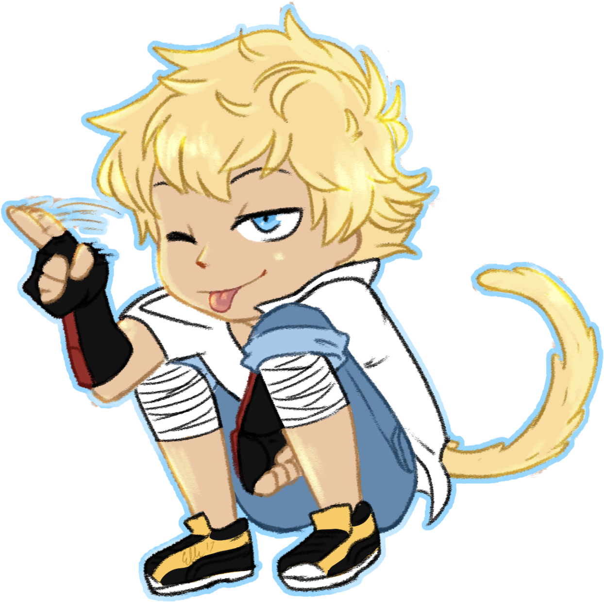 Ellie-strations Clip Art Library - Sun Wukong Rwby Chibi - Free Transparent PNG Clipart Images Download. - Sun Transparent PNG Free Download