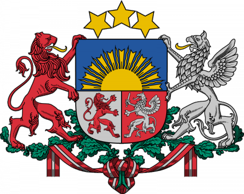 Latvian Statehood And National Identity Is Illustrated - Latvia Coat Of Arms - Free Transparent PNG Clipart Images Download. - Sun Transparent PNG Free Download