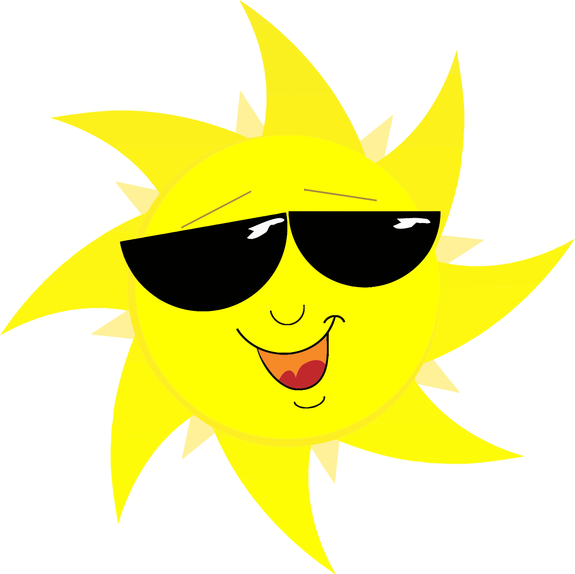 Free Cool Cartoon Sun Clip Art - Sun With Sunglasses Png - Free Transparent PNG Clipart Images Download. - Sun Transparent PNG Free Download