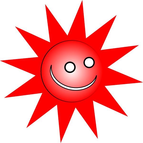 Smiley Red Sun Clip Art At Clker - Johannes Itten 12 Hue Color Wheel - Free Transparent PNG Clipart Images Download. - Sun Transparent PNG Free Download