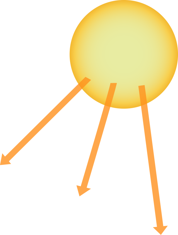 Illustration Of The Sun With Three Rays - Illustration Of The Sun With Three Rays - Free Transparent PNG Clipart Images Download. - Sun Transparent PNG Free Download