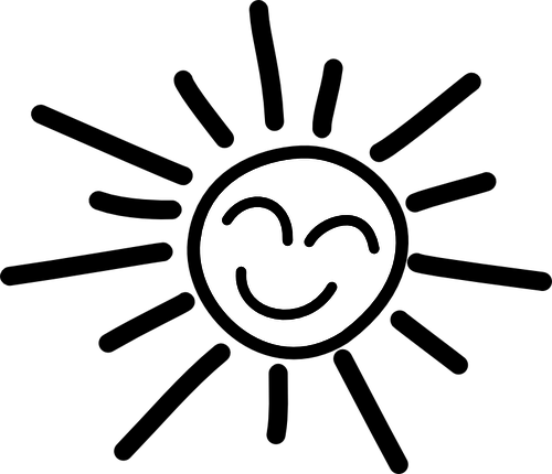 Related Happy Sun Clipart Black And White - Sunshine Black And White - Free Transparent PNG Clipart Images Download. - Sun Transparent PNG Free Download