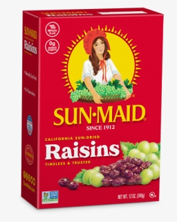 12oz Box Front Website - Sun Maid Raisins, HD Png Download - Sun Transparent PNG Free Download