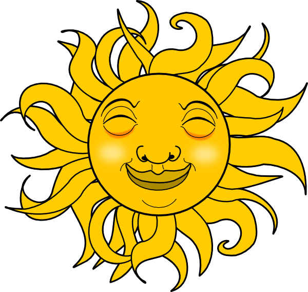 Smiling Sun Clipart Black And White Free Clipart - Smiling Sun Animation - Free Transparent PNG Clipart Images Download. - Sun Transparent PNG Free Download