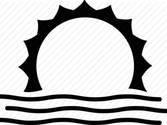 Sunrise Clipart Png - Sun Set Clip Art Black And White Transparent PNG - 640x480 - Free Download on - Sun Transparent PNG Free Download
