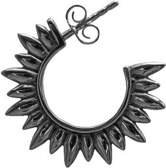 Blue Billie Hoop Earring Sun Black Jewellery Bb5 H6 - Marca Precios Png Transparent PNG - 598x598 - Free Download on - Sun Transparent PNG Free Download