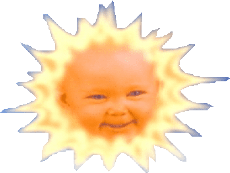 Free Png Download Sol Teletubbies Png Images Background - Teletubbies Sun No Background Transparent PNG - 850x595 - Free Download on - Sun Transparent PNG Free Download