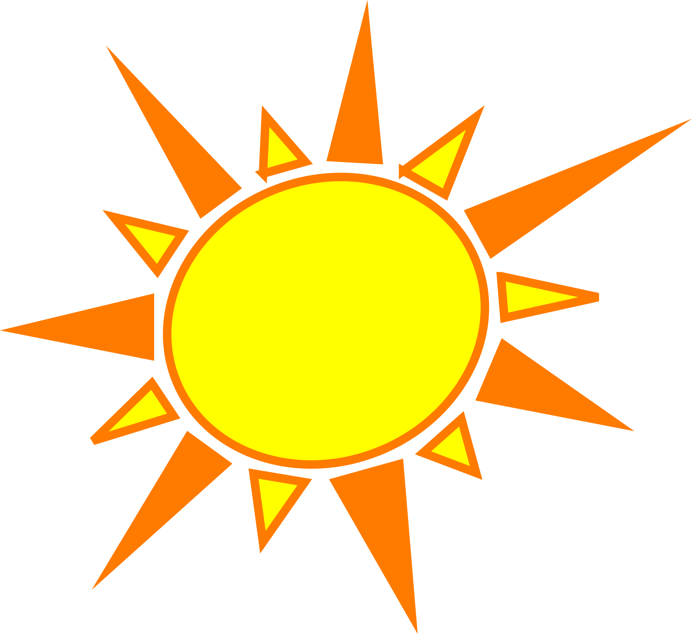 28 Collection Of Orange Sun Clipart - Yellow And Orange Sun - Free Transparent PNG Clipart Images Download. - Sun Transparent PNG Free Download