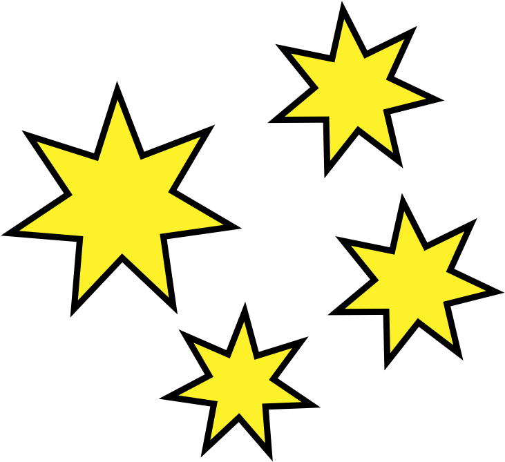 Happy Sun Cartoon Character - Printable Stars For Matariki - Free Transparent PNG Clipart Images Download. - Sun Transparent PNG Free Download