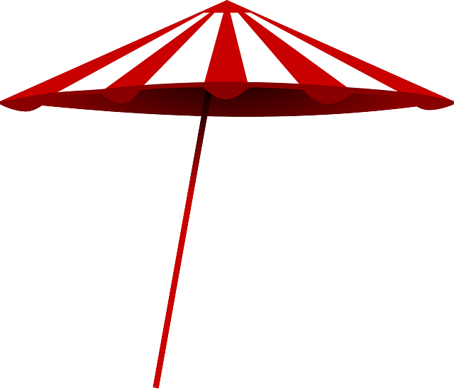 Red, Umbrella, Beach, Sun, White, Cartoon, Free, Summer - Beach Umbrella Clip Art - Free Transparent PNG Clipart Images Download. - Sun Transparent PNG Free Download