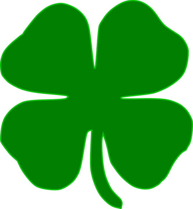 Shamrock Clover Irish Four Leaves Green Tattoo - Green Four Leaf Clover - Free Transparent PNG Clipart Images Download. - Tattoo Transparent PNG Free Download