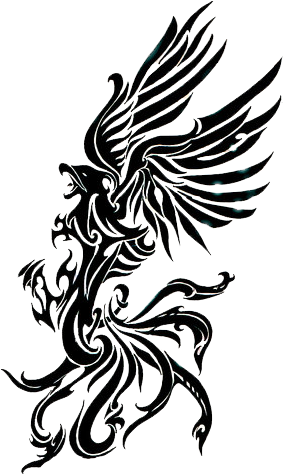 Phoenix Tattoos Png Transparent Images Png All - Phoenix Tribal - Free Transparent PNG Clipart Images Download. - Tattoo Transparent PNG Free Download