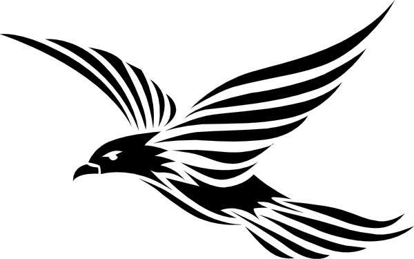 Raven Bird Clip Art - Flying Bird Tribal Tattoo - Free Transparent PNG Clipart Images Download. - Tattoo Transparent PNG Free Download