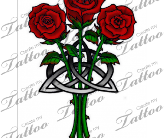 Rose Tattoo Clipart Entwined - Celtic Knot With Rose - Free Transparent PNG Clipart Images Download. - Tattoo Transparent PNG Free Download