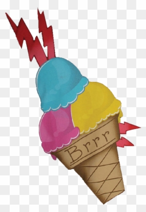 Gucci Mane Brrr Ice Cream Face Tattoo Women S Relaxed - Ice Cream Cone - Free Transparent PNG Clipart Images Download. - Tattoo Transparent PNG Free Download