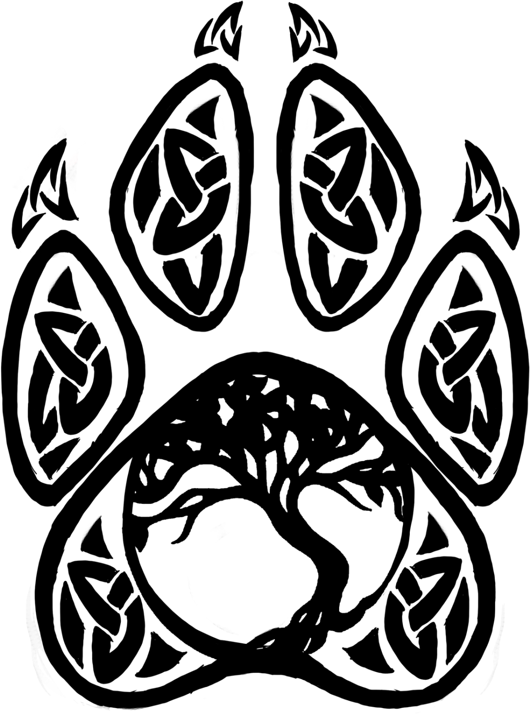 Tattoo Mockup, Sending It Off To The Artist For Tweaks - Cabochon Glass Silver/bronze/black Pendant Necklace(celtic - Free Transparent PNG Clipart Images Download. - Tattoo Transparent PNG Free Download