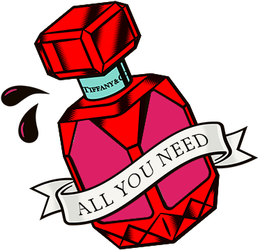 Fragrance - Valentine Day Png Tattoo - Free Transparent PNG Clipart Images Download. - Tattoo Transparent PNG Free Download