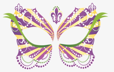 Masque Rage Temp Tattoo Mask Ladies Mardi Gras Masquerade - Transparent Background Mardi Gras Mask, HD Png Download - Tattoo Transparent PNG Free Download