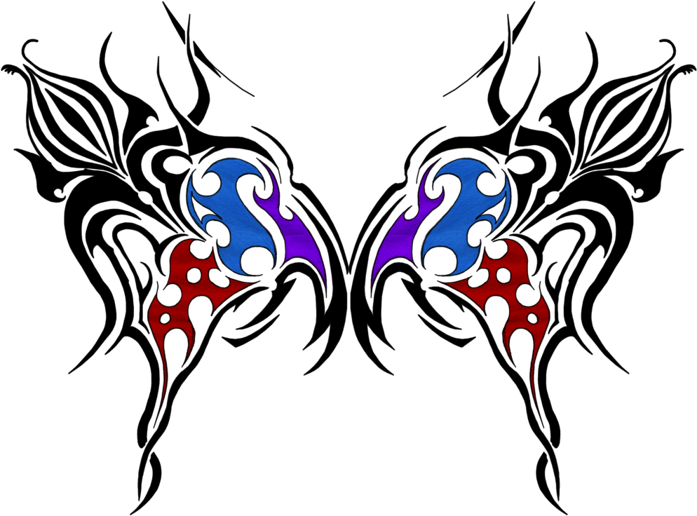 Free Tribal Butterfly Tattoos Designs And Ideas Clip - Tribal Butterfly Ideas - Free Transparent PNG Clipart Images Download. - Tattoo Transparent PNG Free Download