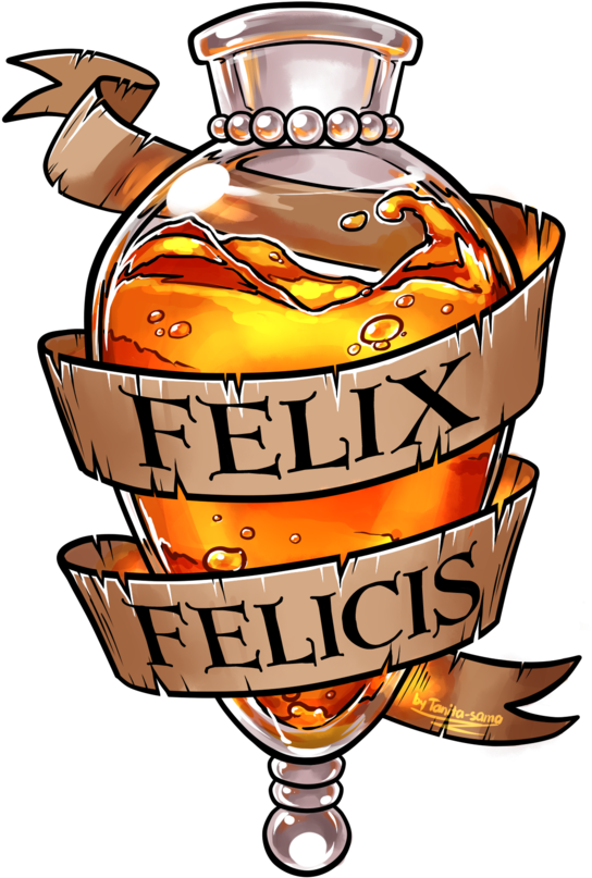 Tanita Sama 33 7 Felix Felicis Tattoo Design Commission - Art - Free Transparent PNG Clipart Images Download. - Tattoo Transparent PNG Free Download