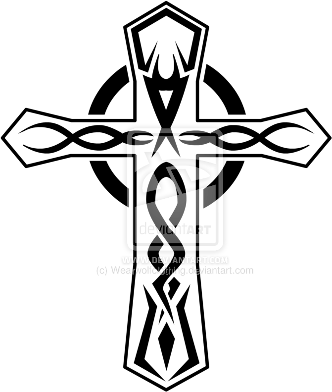 Cross Tattoos Png Pic - Cross Tattoo Tribal Designs Transparent PNG - 900x810 - Free Download on - Tattoo Transparent PNG Free Download