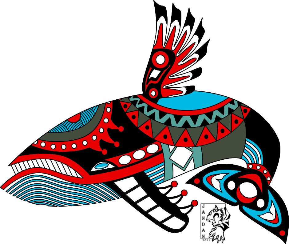 Windfish Haida Tattoo By Songficcer - Native Alaskan Tattoo Art - Free Transparent PNG Clipart Images Download. - Tattoo Transparent PNG Free Download