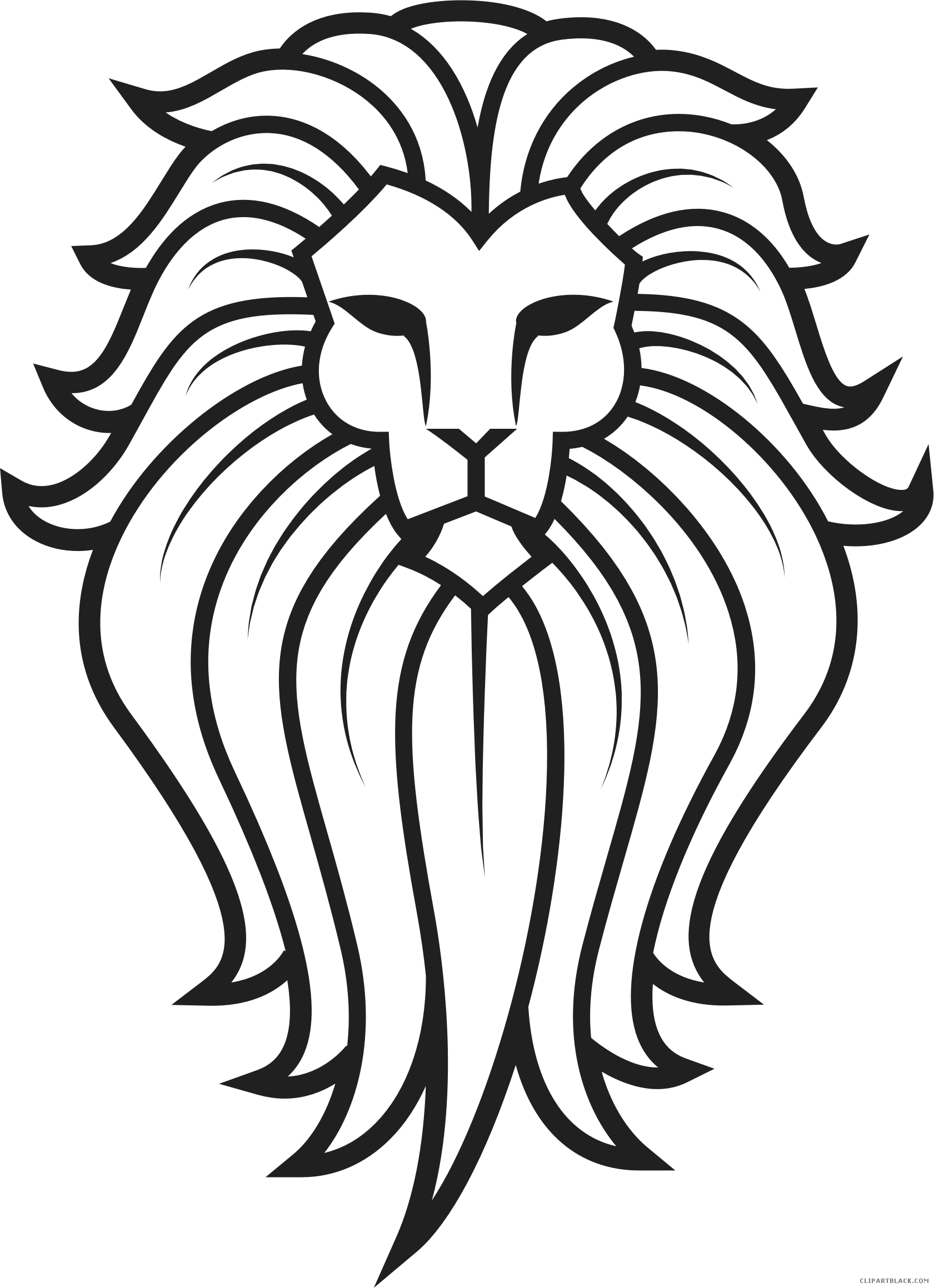 Lion Tattoo Animal Free Black White Clipart Images - Tattoo Lion Face - Free Transparent PNG Clipart Images Download. - Tattoo Transparent PNG Free Download