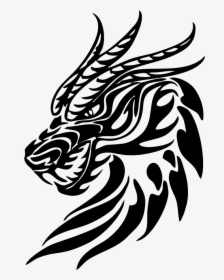 Car Sticker Png - Dragon Tattoo Simple, Transparent - Tattoo Transparent PNG Free Download