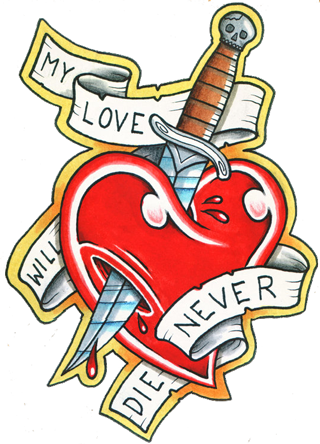 Heart And Love Tattoos Designs- High Quality Photos - Love Tattoo Design Png - Free Transparent PNG Clipart Images Download. - Tattoo Transparent PNG Free Download